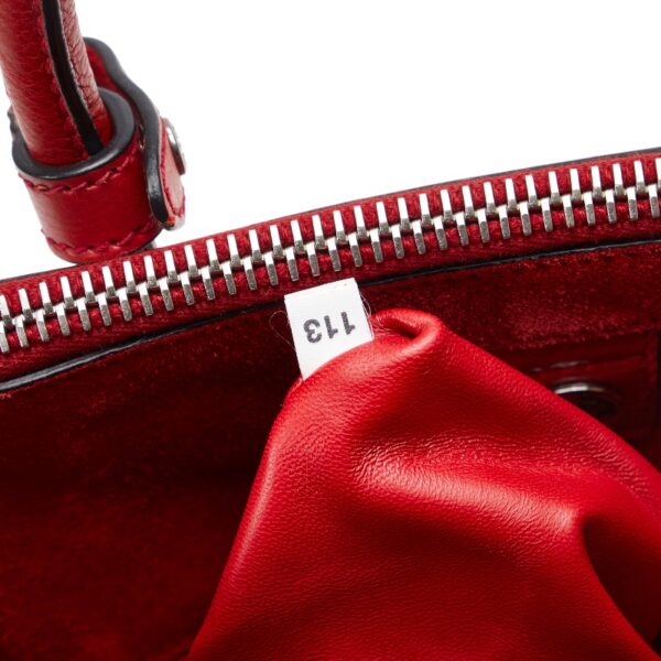 1 0126330 9 Prada Triangle Plate 2WAY Shoulder Bag Red