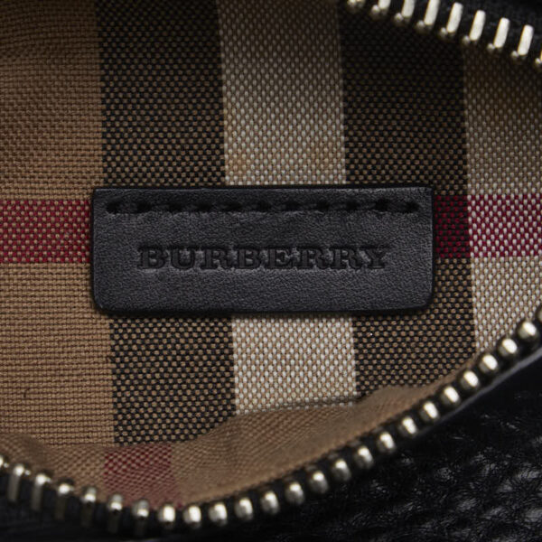 1 0129129 7 Burberry Nova Check Crossbody Shoulder Bag Black