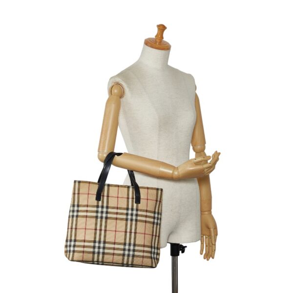 1 0129198 10 Burberry Nova Check Handbag Beige Multicolor