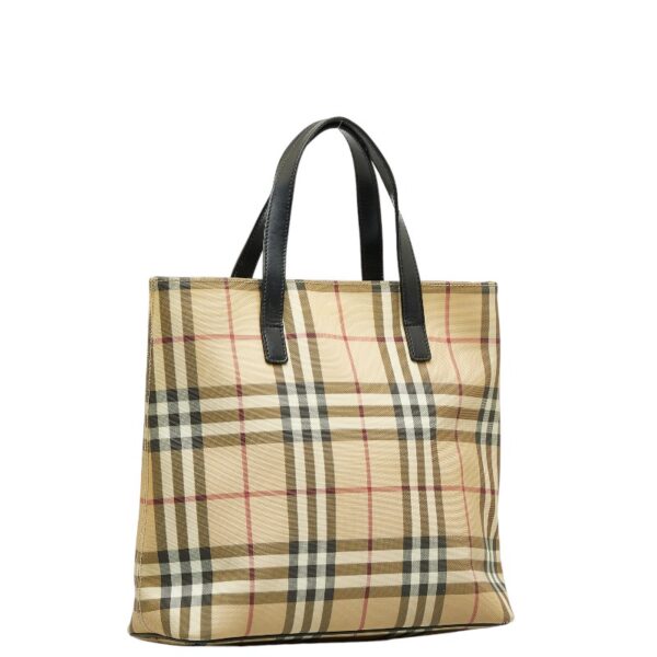 1 0129198 2 Burberry Nova Check Handbag Beige Multicolor