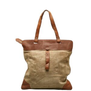 1 0134422 1 Celine Celine Tote Bag Macadam Pattern Brown