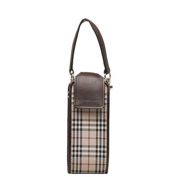 1 0140669 1 Burberry Nova Check Pouch Beige Multicolor