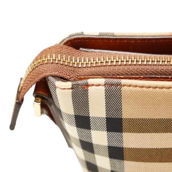 1 0140671 6 Burberry Nova Check Shadow Horse One Shoulder Bag Beige