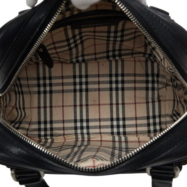 1 0141524 8 Burberry Nova Check Handbag Black