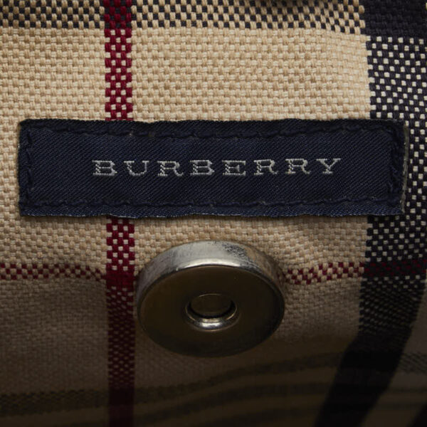 1 0143183 8 Burberry Nova Check Shoulder Bag Straw Beige