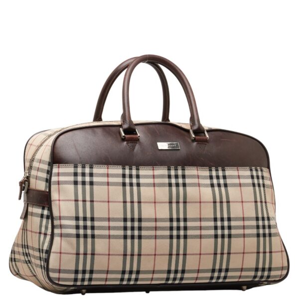 1 0144954 2 Burberry Nova Check Bag Bag Beige Brown