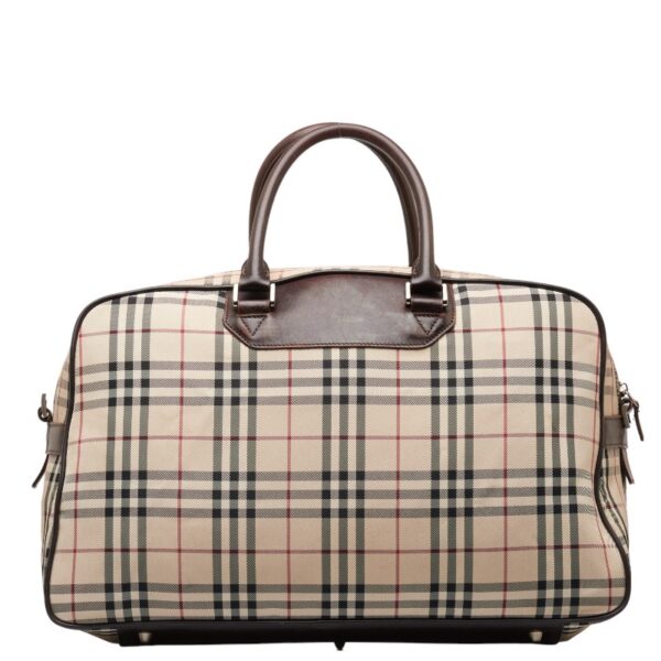 1 0144954 3 Burberry Nova Check Bag Bag Beige Brown