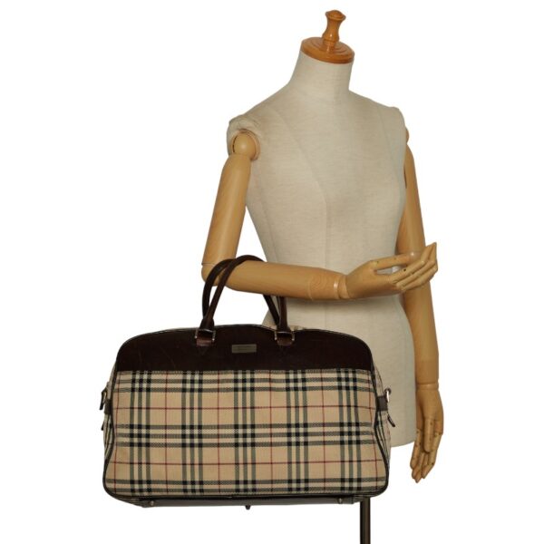 1 0144954 9 Burberry Nova Check Bag Bag Beige Brown