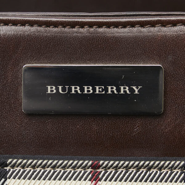 1 0152834 9 Burberry Nova Check Handbag Beige Brown