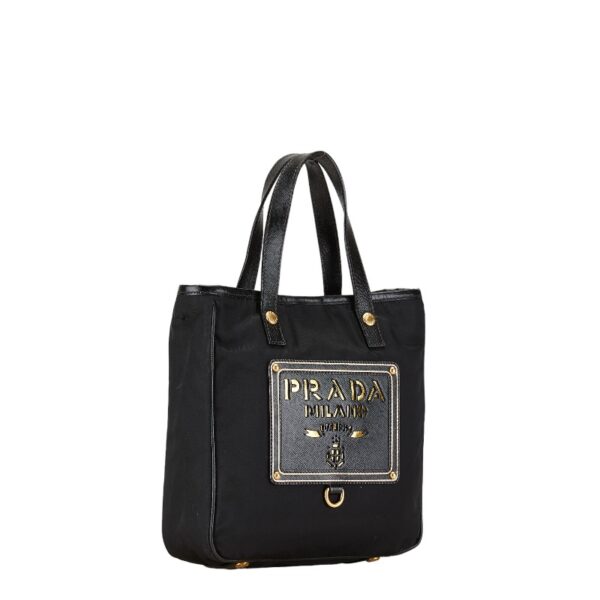 1 0153512 3 Prada Nylon 2WAY Shoulder Bag Black