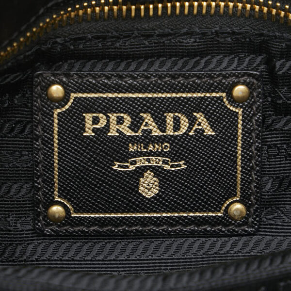 1 0153512 8 Prada Nylon 2WAY Shoulder Bag Black