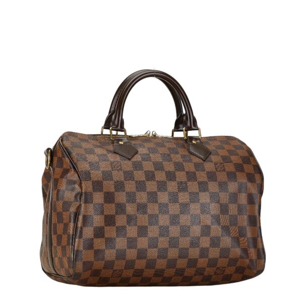 1 0153623 3 Louis Vuitton Damier Speedy Bandouliere 30 Shoulder Bag Brown