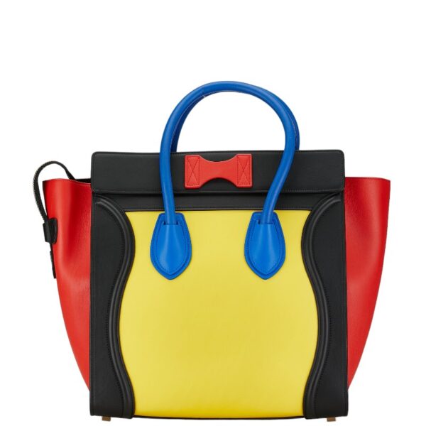 1 0154534 3 Celine Luggage Mini Shopper Tote Bag Multicolor