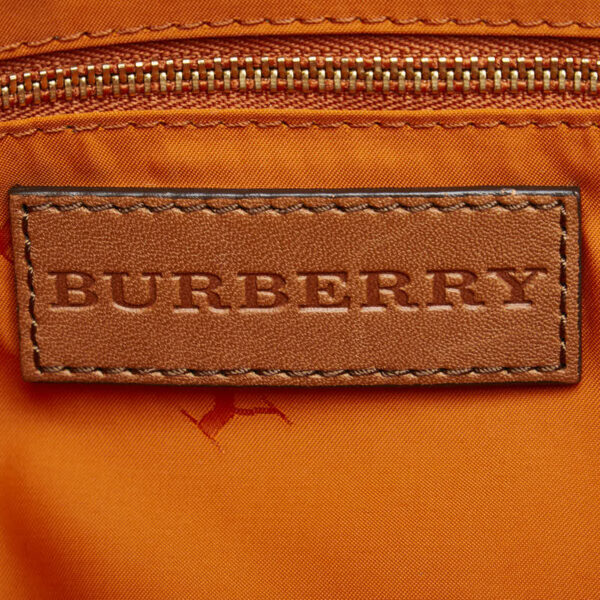 1 0155512 7 Burberry Check Tote Bag Brown Multicolor