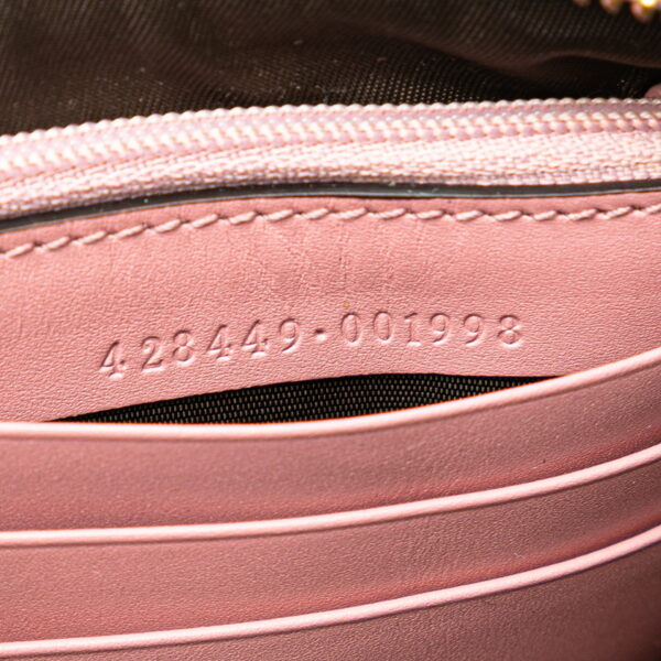 1 0155919 9 Gucci Guccisima Wrist Wallet Chain Shoulder Bag Pink