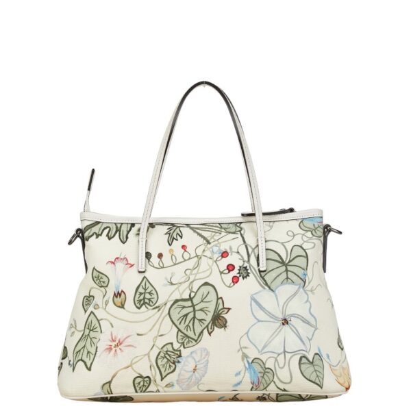 1 0156152 4 Gucci Flora 2WAY Handbag Ivory