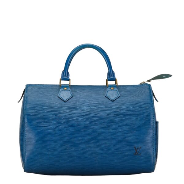 1 0156647 1 Louis Vuitton Epi Speedy 30 Bag Toledo Blue