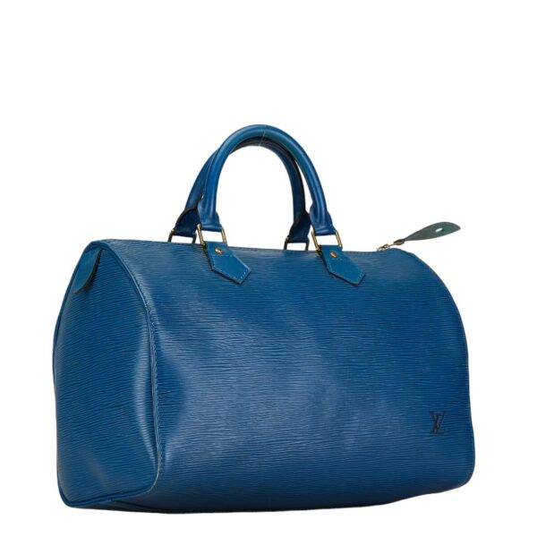 1 0156647 2 Louis Vuitton Epi Speedy 30 Bag Toledo Blue