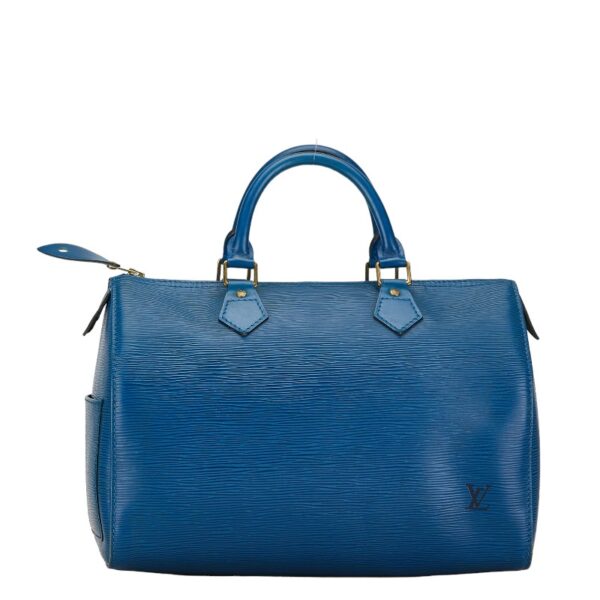 1 0156647 3 Louis Vuitton Epi Speedy 30 Bag Toledo Blue