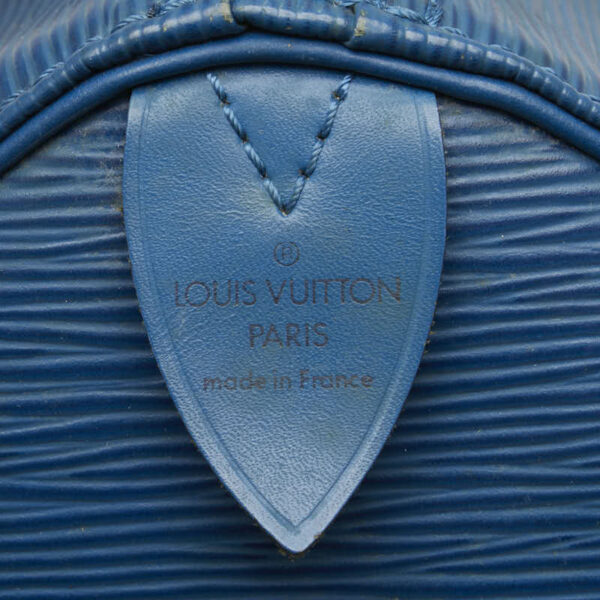 1 0156647 9 Louis Vuitton Epi Speedy 30 Bag Toledo Blue