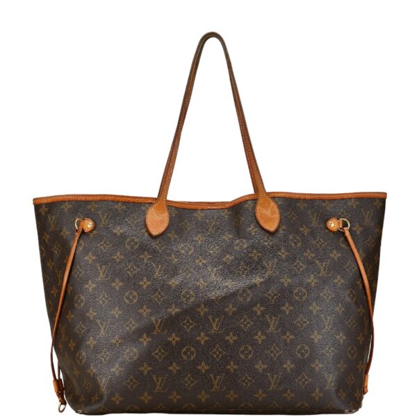 1 0156654 1 Louis Vuitton Monogram Neverfull GM Tote Bag Brown