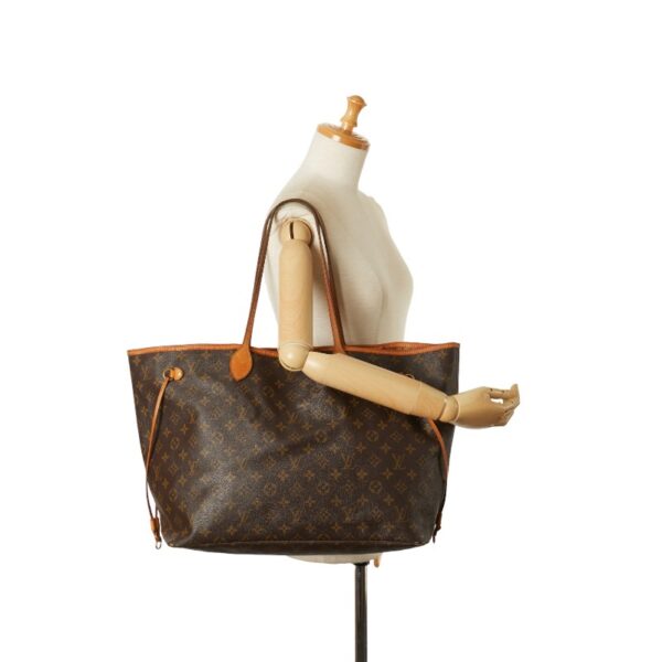 1 0156654 12 Louis Vuitton Monogram Neverfull GM Tote Bag Brown