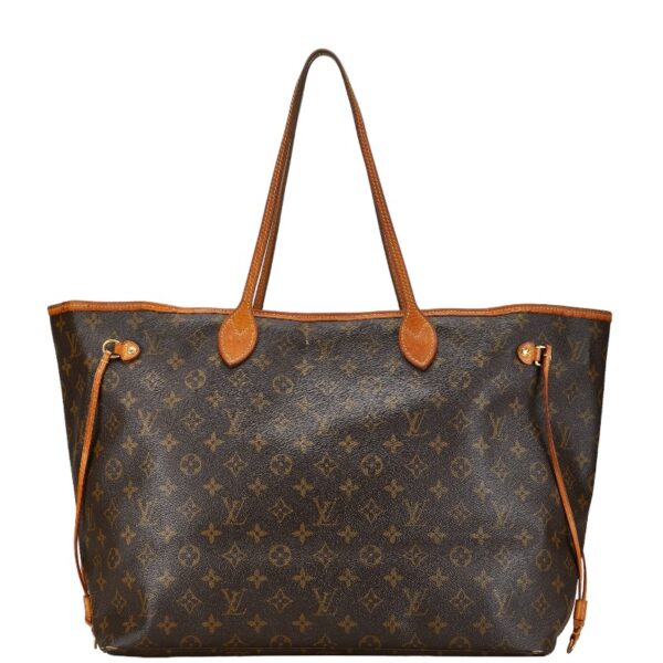 1 0156654 3 Louis Vuitton Monogram Neverfull GM Tote Bag Brown