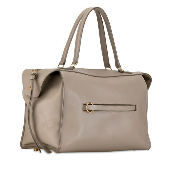 1 0157098 2 Celine Ring Small Tote Bag Smooth Taupe Greige