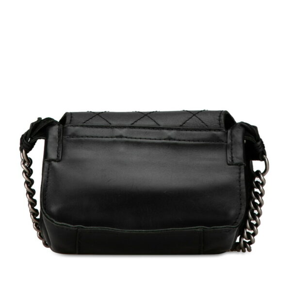 1 0157108 3 Chanel Cocomark Chain Shoulder Bag Black