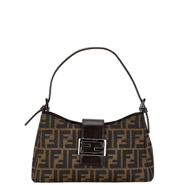 1 0157561 1 Fendi Zucca One Shoulder Bag Brown