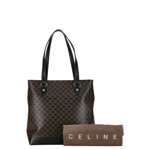 1 0157665 11 Celine Macadam Handbag Black