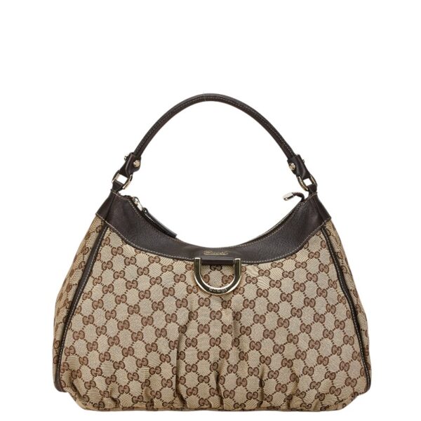 1 0157727 1 Gucci GG Abbey One Shoulder Bag Brown