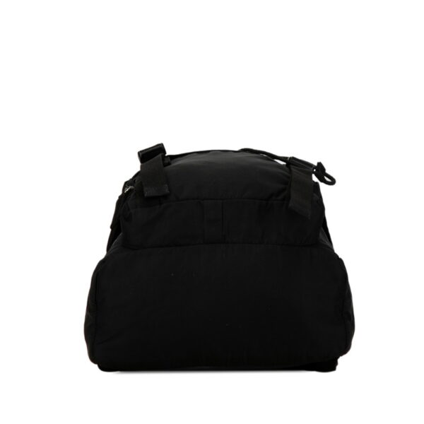 1 0158122 4 Prada Triangle Plate Nylon Rucksack Black