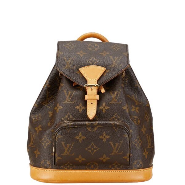 1 0158156 1 Louis Vuitton Monogram Monsouris PM Backpack Brown