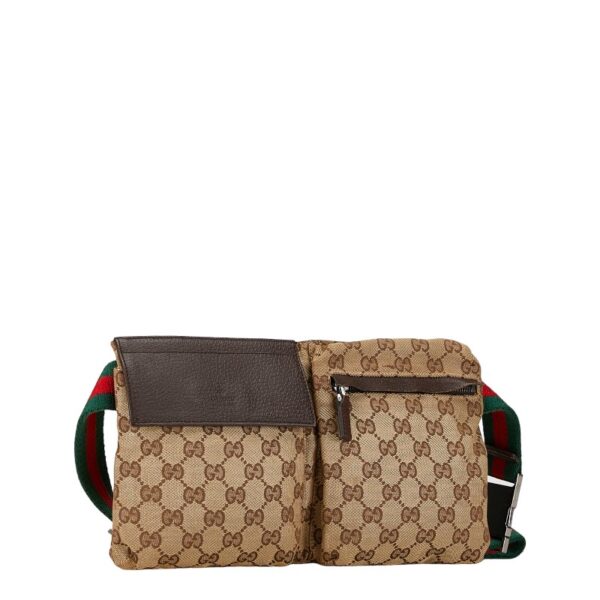 1 0158179 2 Gucci GG Waist Bag Beige