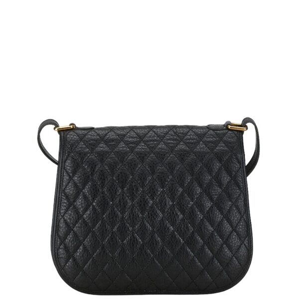 1 0158257 3 Saint Laurent Quilted Crossbody Bag Black