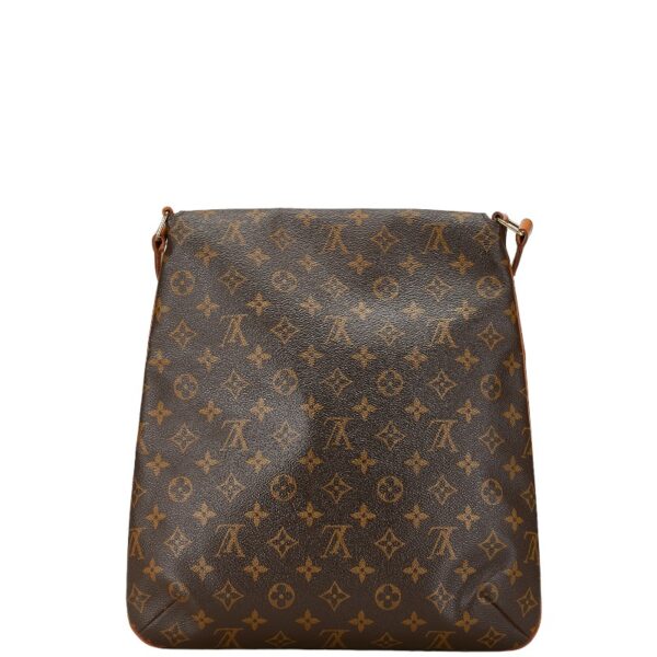 1 0158297 3 Louis Vuitton Monogram Musette Shoulder Bag Brown