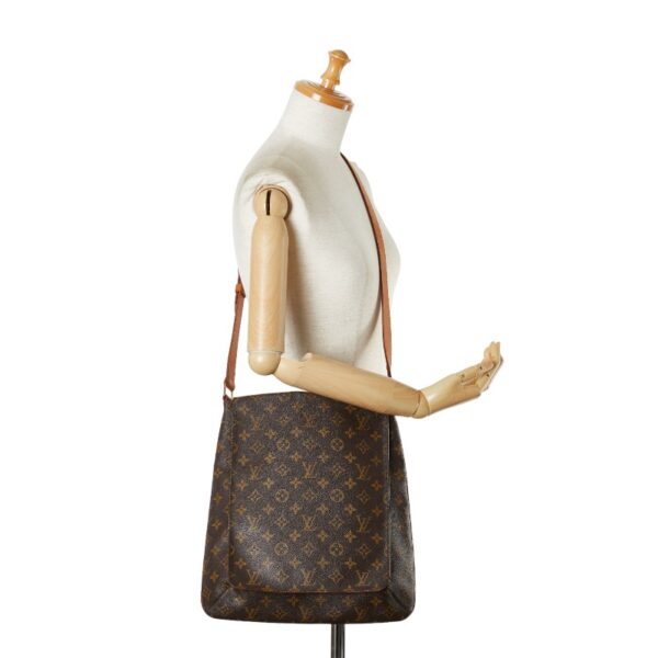 1 0158297 9 Louis Vuitton Monogram Musette Shoulder Bag Brown