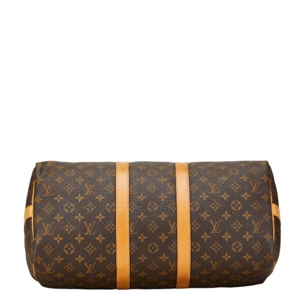 1 0158308 5 Louis Vuitton Monogram Keepall Bandouliere 45 2WAY Brown