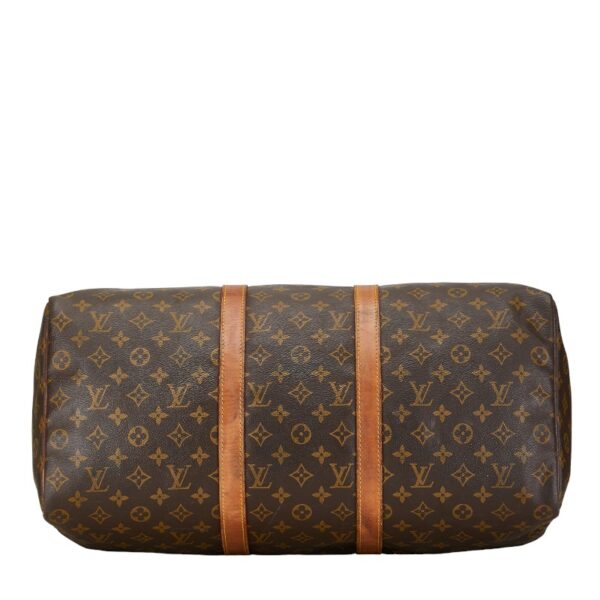 1 0158342 4 Louis Vuitton Monogram Keepall 50 Bag Brown