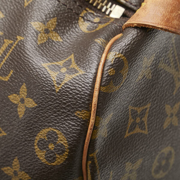 1 0158342 8 Louis Vuitton Monogram Keepall 50 Bag Brown