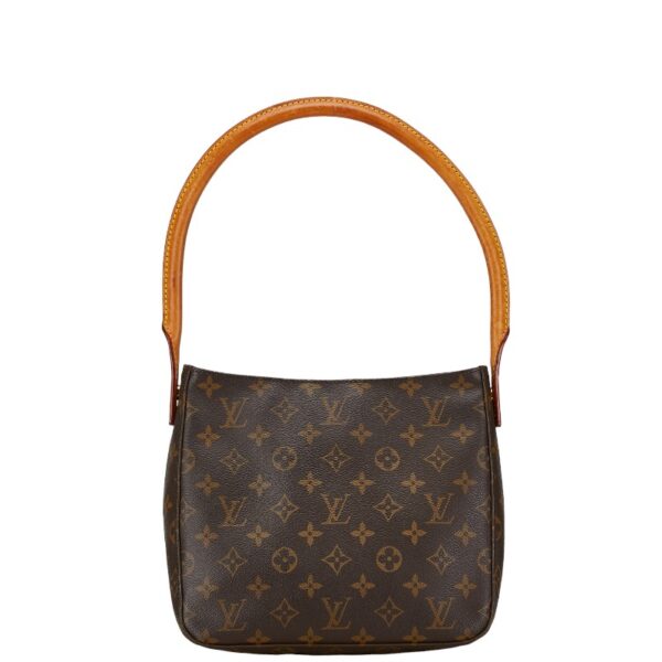 1 0158349 1 Louis Vuitton Monogram Looping MM Shoulder Bag Brown