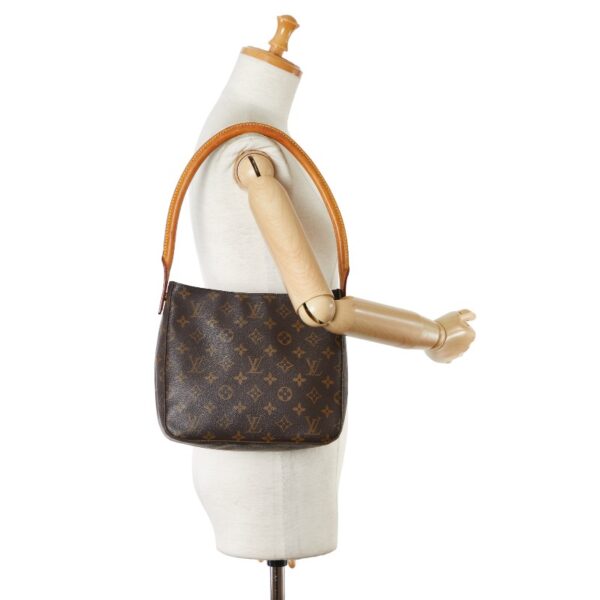 1 0158349 9 Louis Vuitton Monogram Looping MM Shoulder Bag Brown