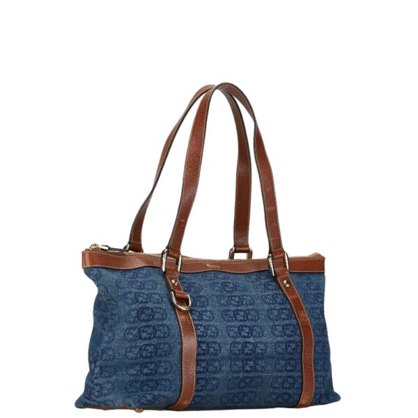 1 0158357 2 Gucci Interlocking G Tote Bag Blue