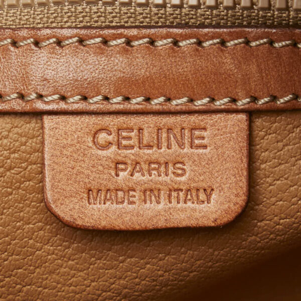 1 0158585 11 Celine Macadam Handbag Brown