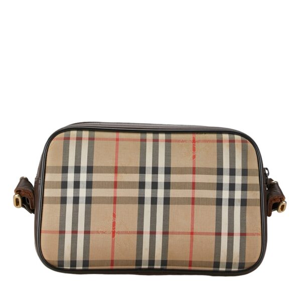 1 0159465 3 Burberry Nova Check Shadow Horse Shoulder Bag Brown