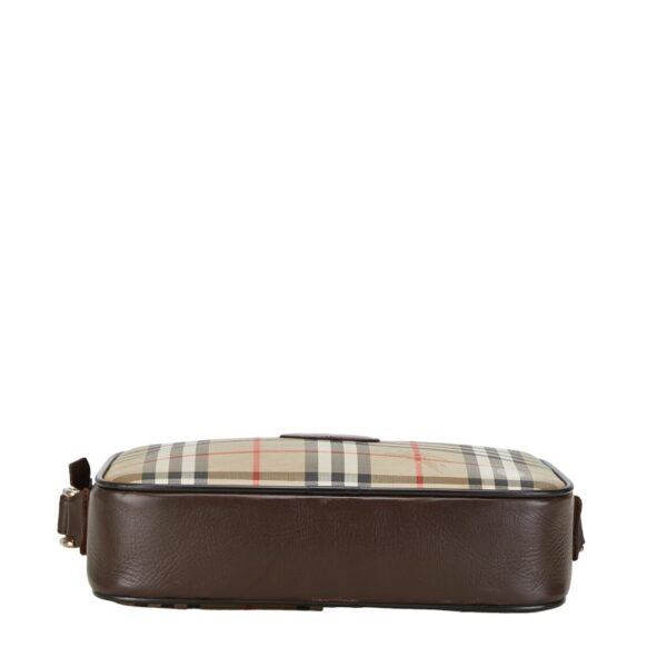 1 0159465 4 Burberry Nova Check Shadow Horse Shoulder Bag Brown