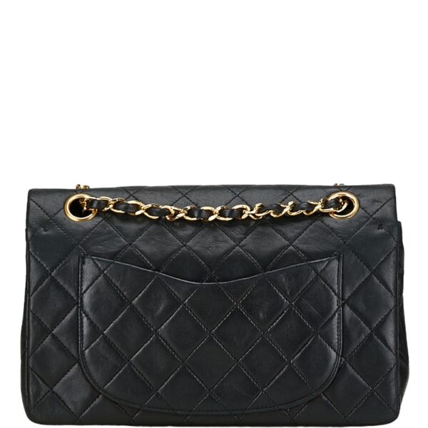 1 0159535 3 Chanel Cocomark Double Flap Matelasse Chain Bag Black