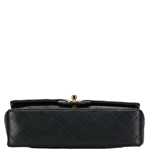 1 0159535 4 Chanel Cocomark Double Flap Matelasse Chain Bag Black