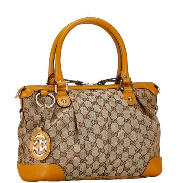 1 0159784 3 Gucci GG Sookie 2WAY Handbag Beige